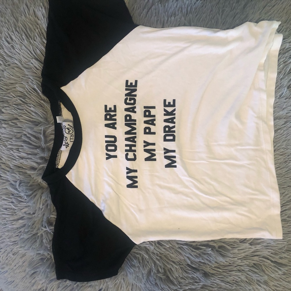 O-Mighty Champagne Papi Drake Crop Top - Picture 2 of 2